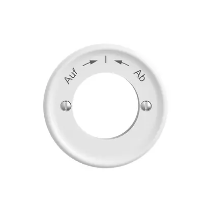 Kit frontale STANDARDdue Auf->I<-Ab bianco per pulsante girevole 