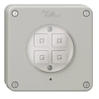 Poussoir scène ENC 4 scènes/4T NEVO Wiser gris clair 
