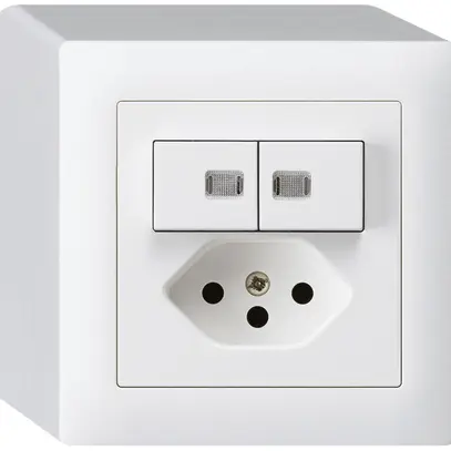Combinaison lumineuse AP 3/1P+A-R+T13 blanc kallysto 
