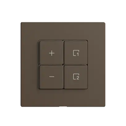 Stazione secondaria 1K/4T per dimmer scena Edue Wiser coffee 