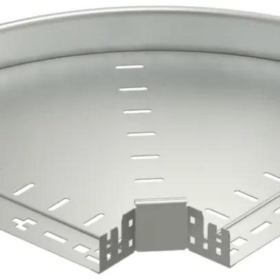 Coude 90° Bettermann avec raccord rapide 60×400mm, A2, 1.4301, 2B 