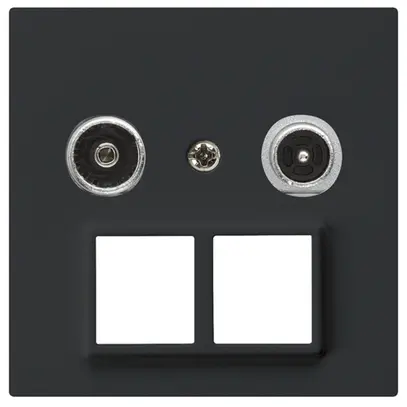 Presa multimedia kallysto R/TV montaggio A 14dB 2GHz nero 