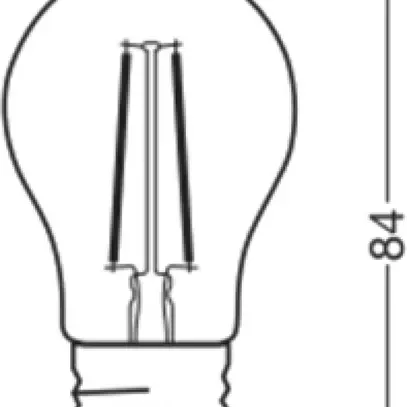 Lampada LED LEDVANCE CLASSIC P E27 1.8W 250lm 827 chiaro Ø45×84mm 