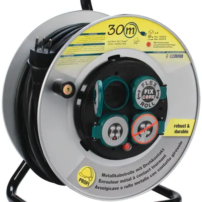Enrouleur de câble ME DK 30m GDV3×1.5mm² (H07RN-F) 4×T13 IP44 