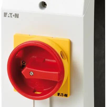 Interruttore di sicurezza ETN 0/3L 1Ch/R 25A maniglia rosso/giallo 