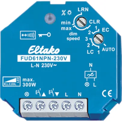 Actionneur-variateur RF INC Eltako 300W FUD61NPN-230V 