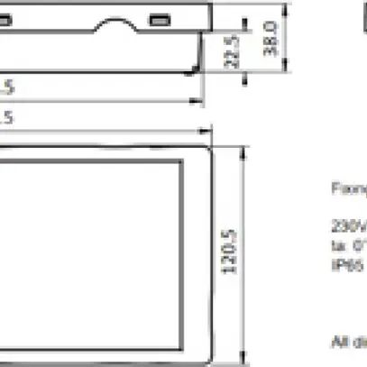 Lum.d.voi.d.sec.LED Sylvania LifeSafe IP65 mur/plafond 120lm 3hbt blanc 