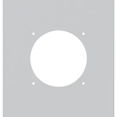 UP-Montageplatte robusto 3×1 Aluminium, grau 