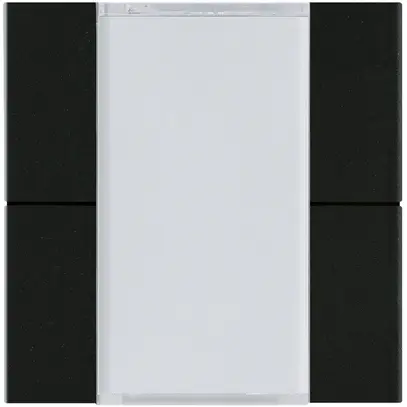 Faccia pulsante Hager basico KNX quadruplo nero 45×45mm 