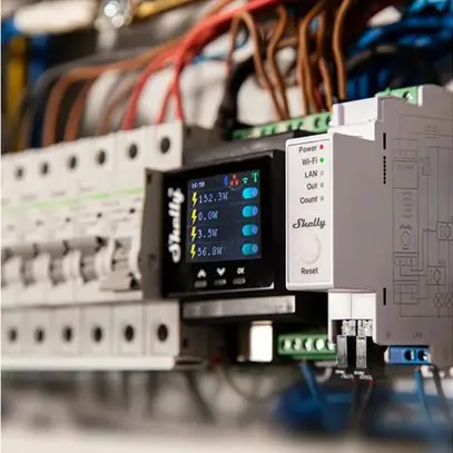 Shelly Pro EM WiFi-Energy Meter 50 A 1-Phasen LAN/WLAN Leistungsmessgerät 