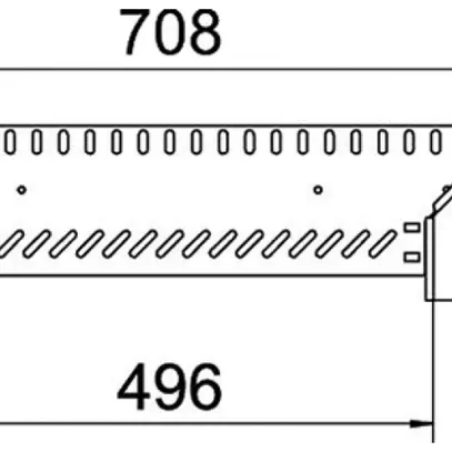 Sortie en T BET RAA 85×500mm acier galvanisé à chaud 