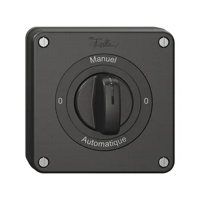 Interrupteur rotatif NUP NEVO, 2/1 L, a.manette, KS, 0-Manuel-0-Automatique, no 