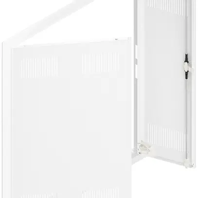 Porta con fessura e cornice SE Pragma bianco per 3campi/6file 