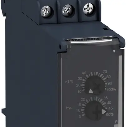 Relè sorveglianza corrente AMD Schneider Electric 24…240VAC/DC 4…1000mA, l=23mm 