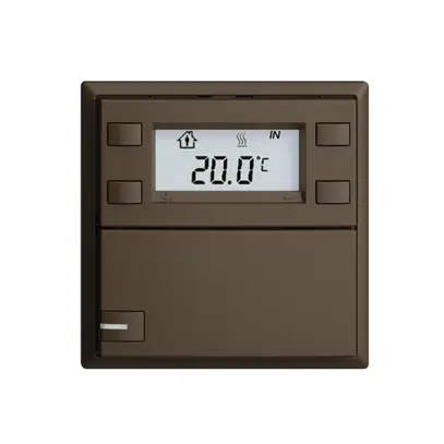 Pulsante RTH INC KNX 1×EDIZIOdue F coffee, con LED RGB 