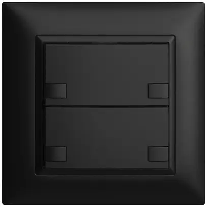 Pulsante INC KNX 2×EDIZIOdue colore nero RGB senza LED 