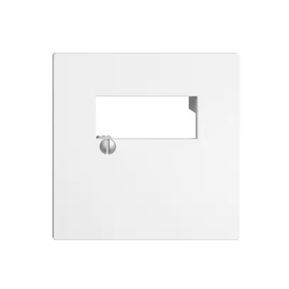 Placca frontale 2×RJ45 EDIZIOdue bianco R&M swissline 