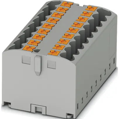 Bloc répartiteur Phoenix Contact PTFIX 12×2.5mm² pour adaptateur de barre, gris 