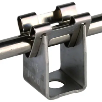 Leitungshalter DEHNgrip für Draht Ø6mm, V2A 