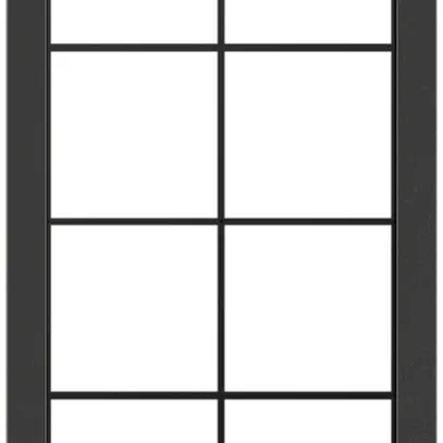 Abdeckrahmen SIDUS 4×2 schwarz 