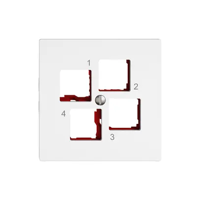 Kit di montaggio EDIZIO.liv EASYNET S-One SNAPFIX® destra per 4×RJ45 bi 