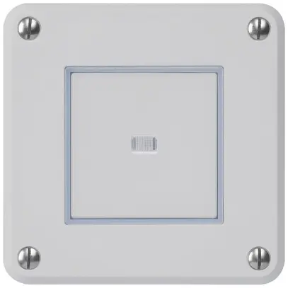 Contatto pulsante INC robusto IP55 grigio illuminato per combinazione 