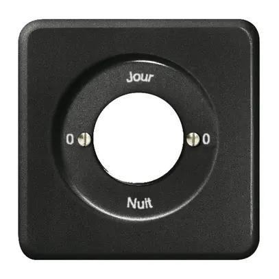 Kit frontale INC 0-Jour-0-Nuit per interr.a chiave nero 