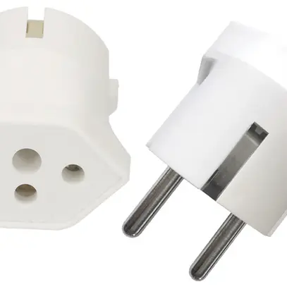 Adattatore fisso MAX HAURI Shuko/T13 3L 250V 10A 2300W bianco 
