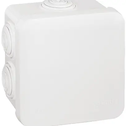 Boîte de dérivation AP PLEXO vide 80×80mm blanc 