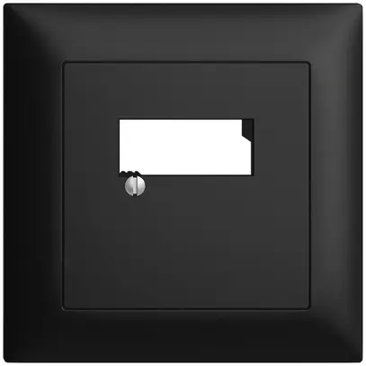 Kit frontale INC EDIZIOdue nero 88×88mm 2×RJ45 