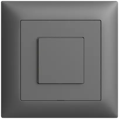 Interruttore INC 1K/1T Edue Wiser grigio scuro 