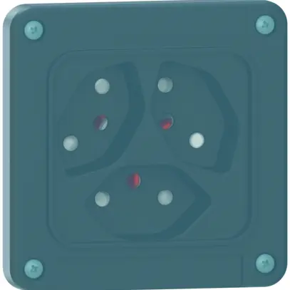 Prise SUPRA 3×T13 noir partie supérieure pour NAP/NUP/FAP/FUP 