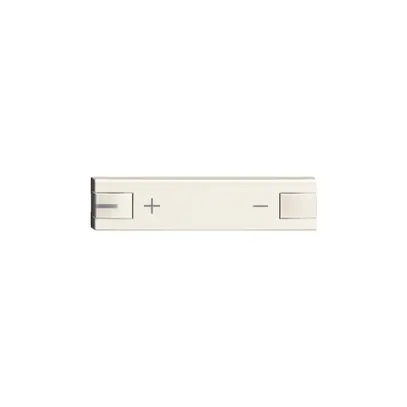 Touche 1/4, +/-, 1 LED ZEP blanc blanc 
