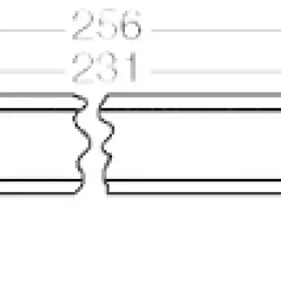 Barra profilata Hensel per KF 35 256mm 