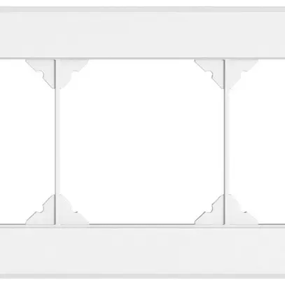Intestazione INC EDIZIO.liv SNAPFIX® 1×3 per combinazioni a libera scelta bianco 