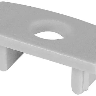 Pièce d'extrémité LDV PF04/EC/H, pour profilé en U PF04, avec entrée, gris 