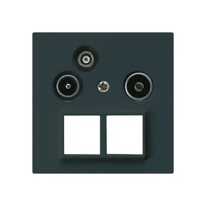 Prise pour antenne R/TV/données kallysto HMS A 2GHz 10.5db noir 