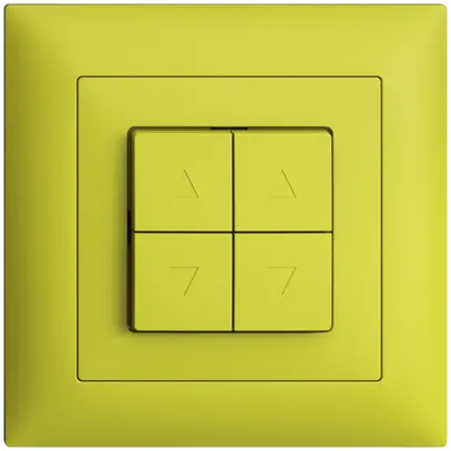 UP-Frontset EDIZIOdue FMI lemon für Storentaster/-schalter 