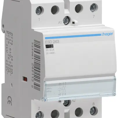 Contacteur AMD Hager ESD 24VAC 2 fermeur 63A 3UM 