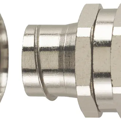Raccord pour tuyaux Plica FU40-M40-S Ø40mm/M40×1.5mm laiton nickelé IP40 