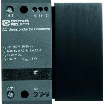 Contacteur semi-conducteur ComatReleco CC1L450, 5…24VDC, max. 50A/24…480VAC 
