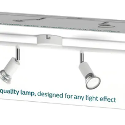 Spot Philips Limbali GU10 4×50W 694×130mm bianco 