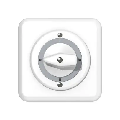 UP-Drehschalter ABB NUPL 2/2L weiss 