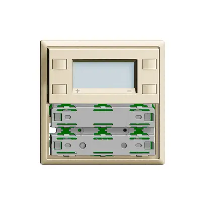 Plaque frontale RTH KNX 1…4×EDIZIOdue crema, avec LED RGB 