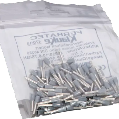 Embout de câble Ferratec DIN is.0.75mm²/10mm gris 