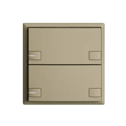 Pulsante INC KNX 2×EDIZIOdue colore sand RGB con LED 