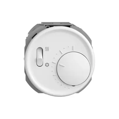 Thermostat ENC STANDARDdue, a.interrupteur, profondeur 33mm, Ø60mm, blanc 