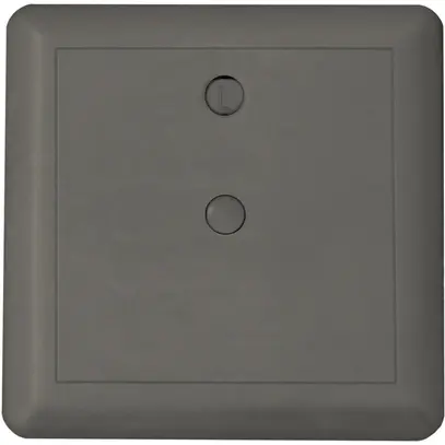 Coperchio ad innesto Ammer, 115×115mm, con disco di selezione, termopl., grigio 