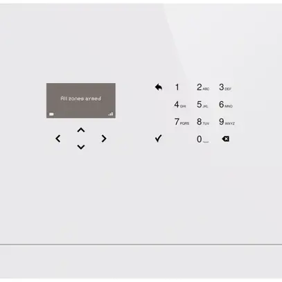 Centrale système ABB-secure@home SAS-W1.1E, avec GSM, verre blanc 