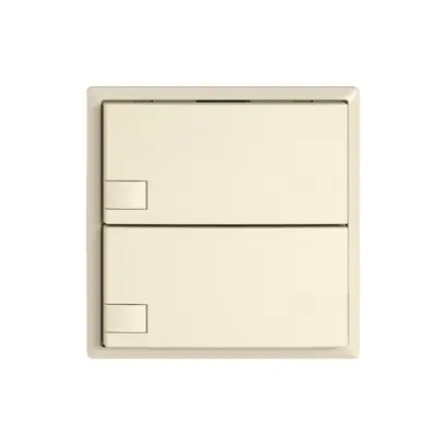 Poussoir KNX RGB EDIZIO.liv SNAPFIX® capteur temp.s.LED 2× comm.1T cr 